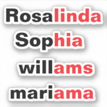 Pegatinas de nombre transparentes impermeables de