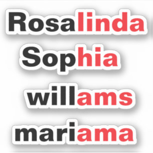 Pegatinas de nombre transparentes impermeables de 