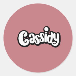 Pegatinas de nombres de Cassidy