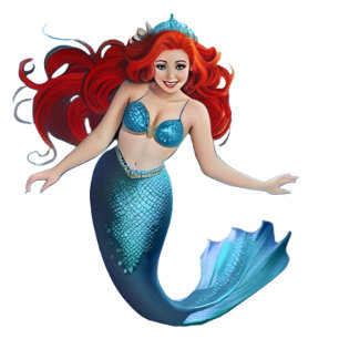 Pegatinas de nombres de vinilo de Sirena