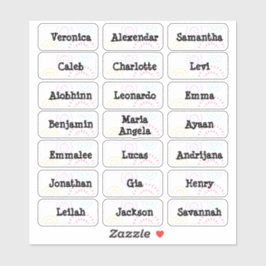 Pegatinas de nombres múltiples de Fireworks