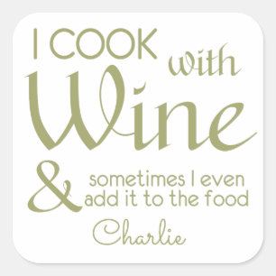 Pegatinas de nombres personalizados de cita de vin