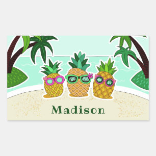 pegatinas de nombres personalizados de Guay Beach 