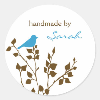 Pegatinas de nombres personalizados de pájaro