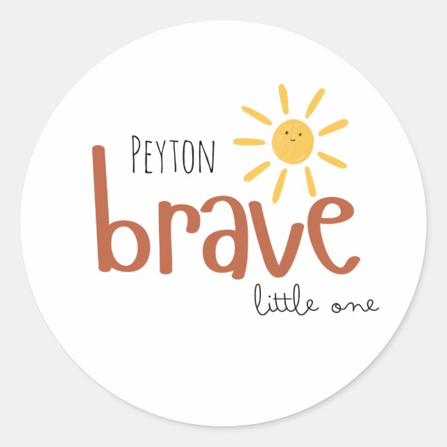 pegatinas de nombres personalizados valientes y pe (Anverso)