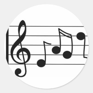 Pegatinas de notas musicales