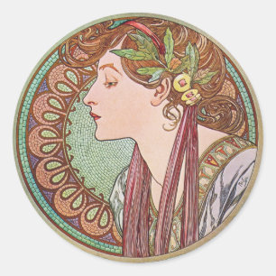 Pegatinas de Nouveau del arte del laurel de