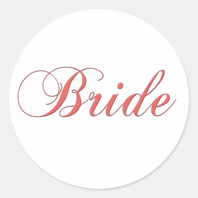 Pegatinas de novias rosadas (Anverso)