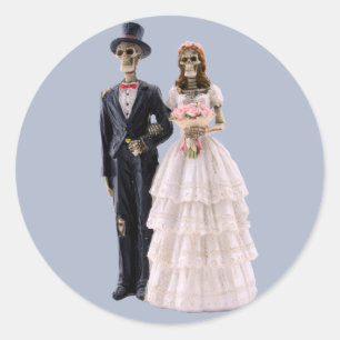 Pegatinas de novias y novios de Skeleton