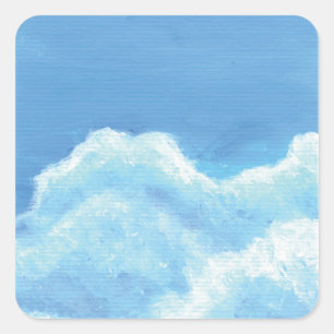 Pegatinas de nubes azules