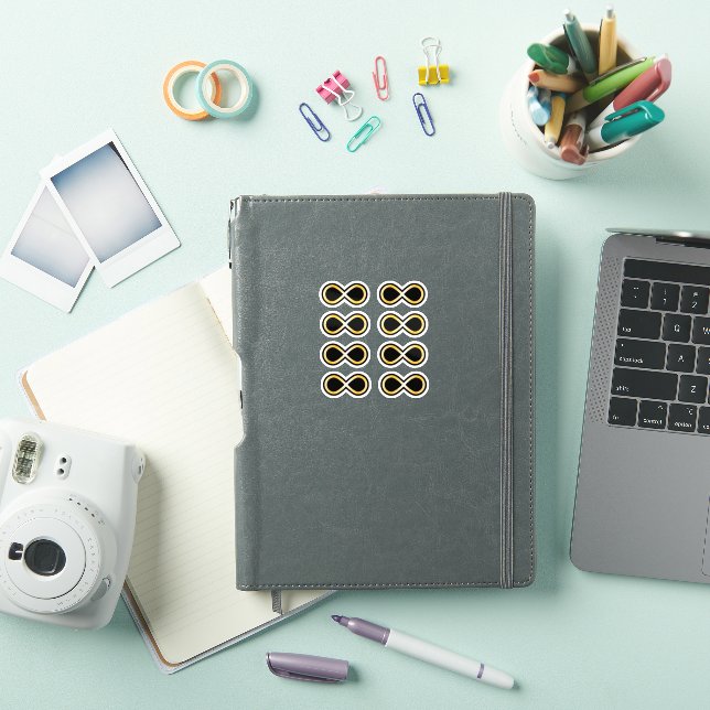 Pegatinas de Nudo de Infinito Dorado (Funda para iPad)