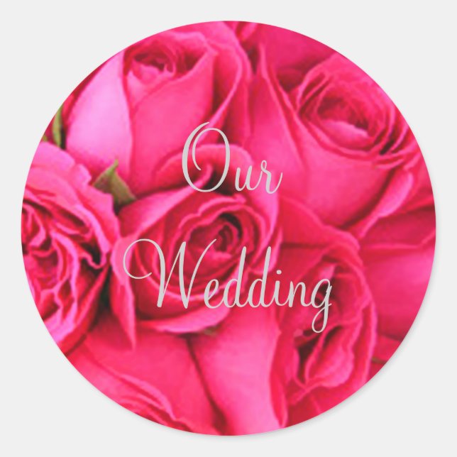 Pegatinas de nuestro Sello para sobres Boda (Anverso)