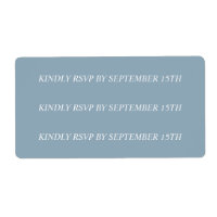Pegatinas de 'nueva fecha RSVP' personalizado para