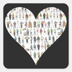 Pegatinas de Nueva York del NYC Black Heart