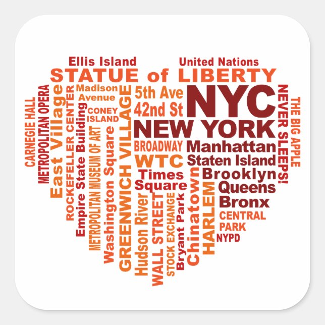 Pegatinas de NYC (Anverso)