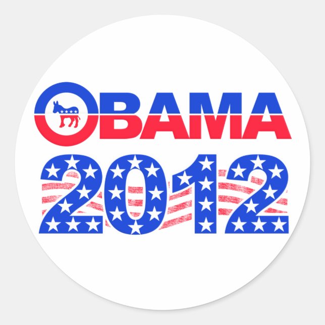 PEGATINAS de OBAMA 2012 (Anverso)