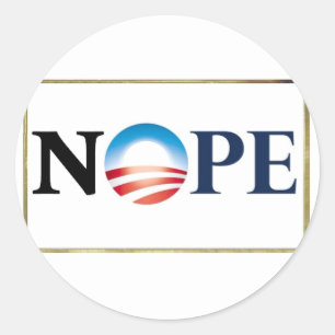 Pegatinas de Obama NOPE