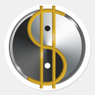 Pegatinas de Objectivist Yin/de Yang