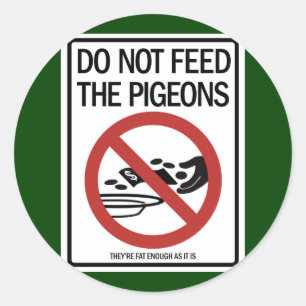 Pegatinas de oferta de pichón/predicador