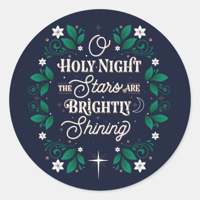 Pegatinas de Oh Holy Night (Anverso)