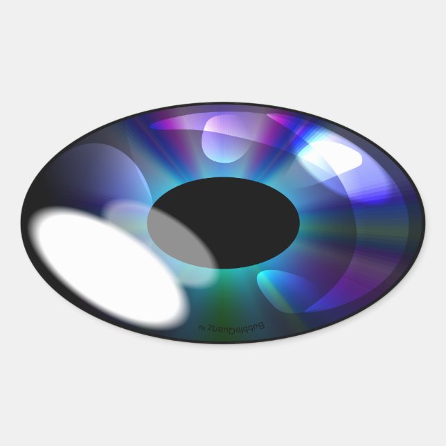 Pegatinas de ojos brillantes Oval (Anverso)