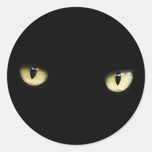 pegatinas de ojos de gato negro