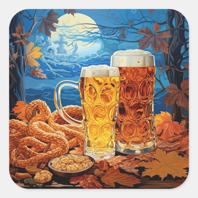 Pegatinas de Oktoberfest (Anverso)