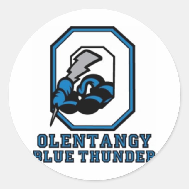 Pegatinas de Olentangy Blue Thunder (Anverso)