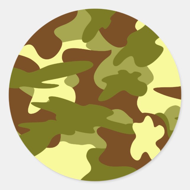 Pegatinas de Olive y Cream Camo / Sellos de Heard_ (Anverso)
