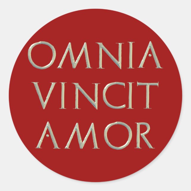 Pegatinas de Omnia Vincit Amor (Anverso)