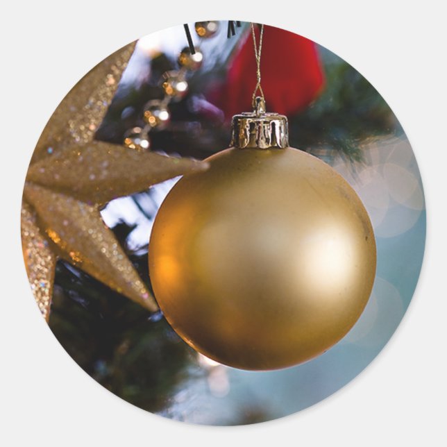 Pegatinas de Ornamentos de Vacaciones (Anverso)