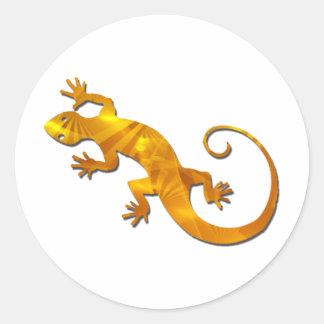 Pegatinas de oro del Gecko