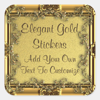 Pegatinas de oro elegantes