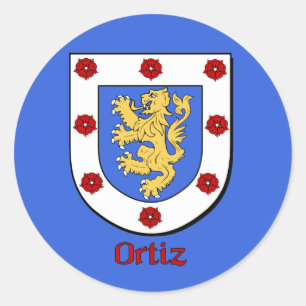 Pegatinas de Ortiz Family Shield