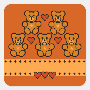 Pegatinas de Oso de Teddy, personalizar