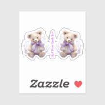 Pegatinas De Oso Gentil De Corazón - Diseño De Oso