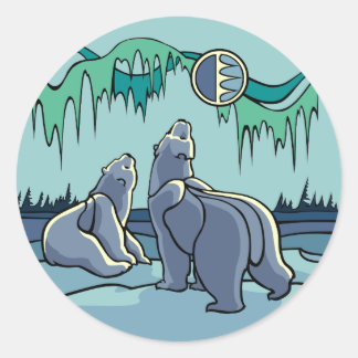 Pegatinas de Oso Polar Pegatinas de Arte de Vida S