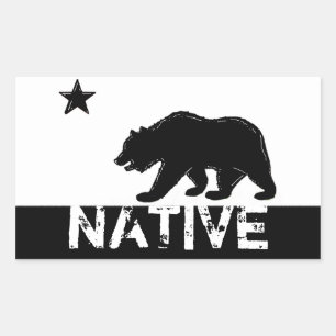Pegatinas de osos del estado nativo de California 