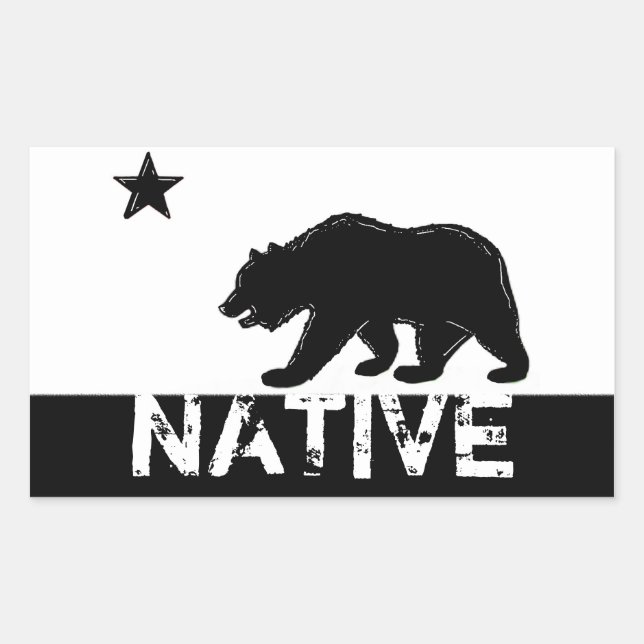 Pegatinas de osos del estado nativo de California  (Anverso)