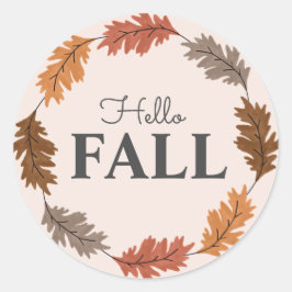 Pegatinas de otoño de Hello Fall Watercolor