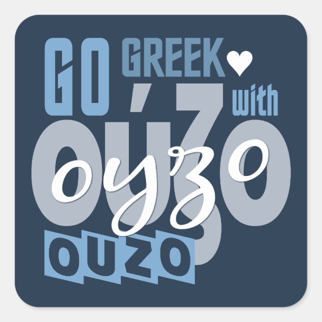 Pegatinas de Ouzo (Anverso)