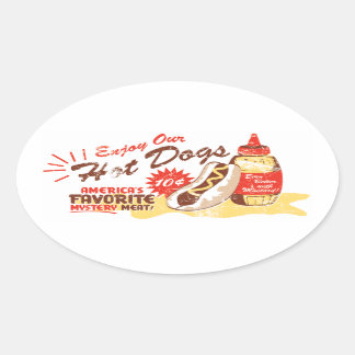 Pegatinas de Oval canino caliente