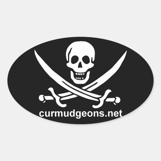 Pegatinas de Oval Curmudgeons (Anverso)