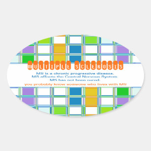 PEGATINAS de Oval de Sensibilización para Esclero