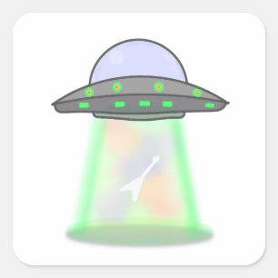 Pegatinas de ovni alienígena