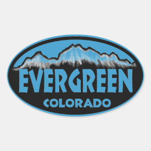 Pegatinas de óvulos azules de Evergreen Colorado