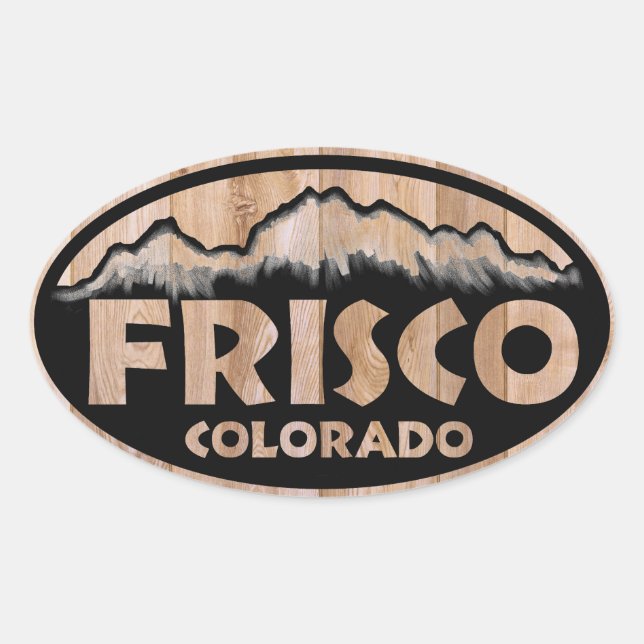Pegatinas de óvulos de señas de madera de Frisco C (Anverso)