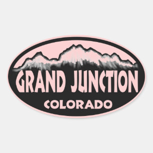 Pegatinas de óvulos rosados de Grand Junction Colo