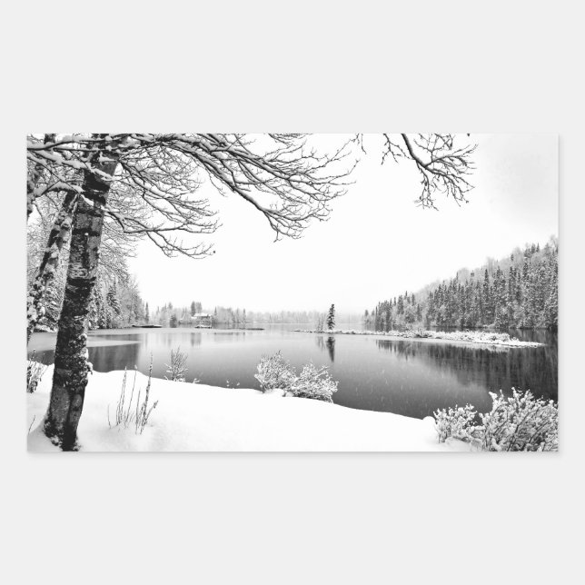 pegatinas de paisajes de invierno (Anverso)