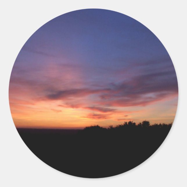 Pegatinas de paisajes de Sunset (Anverso)